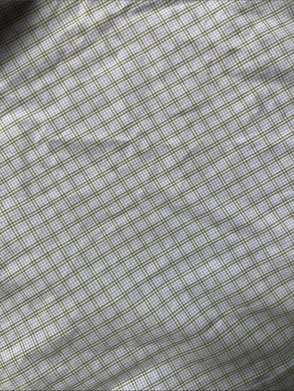 David Donahue Light Blue and White Windowpane Dress Shirt - Picture 3 of 8